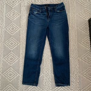 Banana Republic Factory Low-rise Dark Wash Girlfriend Jeans
